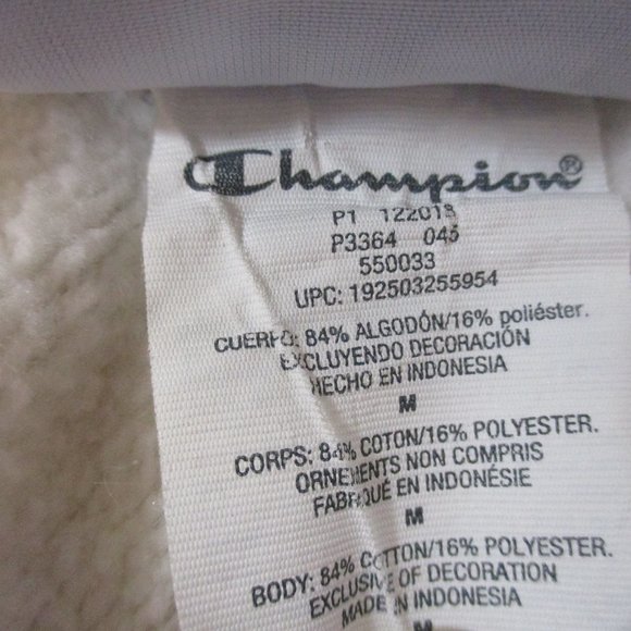 Vtg. Champion Reverse Weave White Spell-Out Joggers/Sweatpants M - Picture 9 of 12
